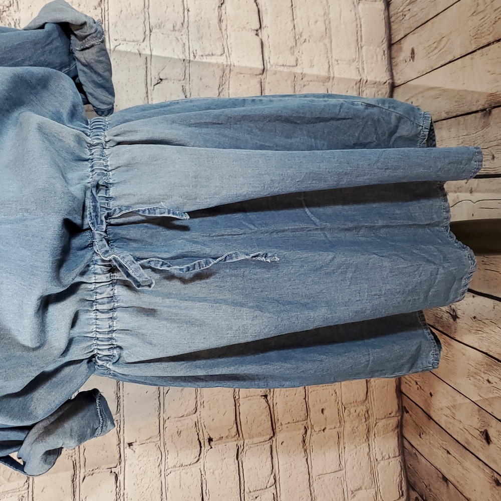 Gloria Vanderbilt Blue Denim-Like Dress Size M - Picture 4 of 11
